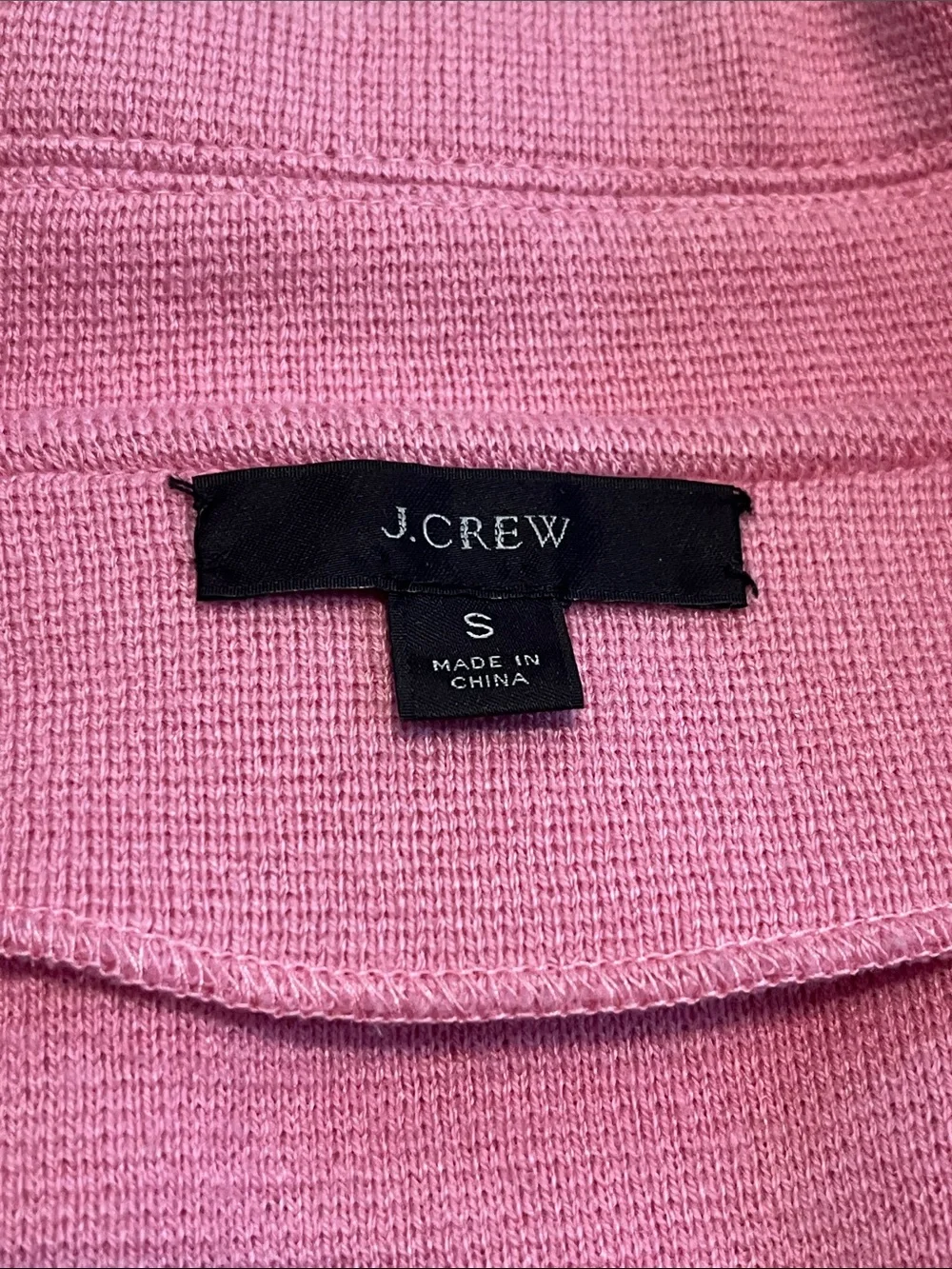 J.Crew Pink Merino Wool Blend Open Front Sophie Sweater Blazer Women’s Small